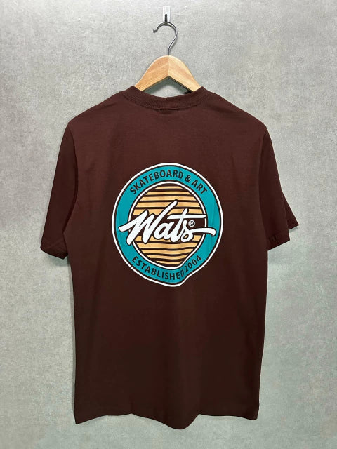 Camiseta Wats Selo Marrom