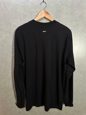 Camiseta Manga Longa Hocks Logo Letter Preta