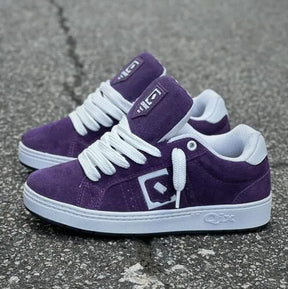 Qix Combat Suede Roxo/Branco